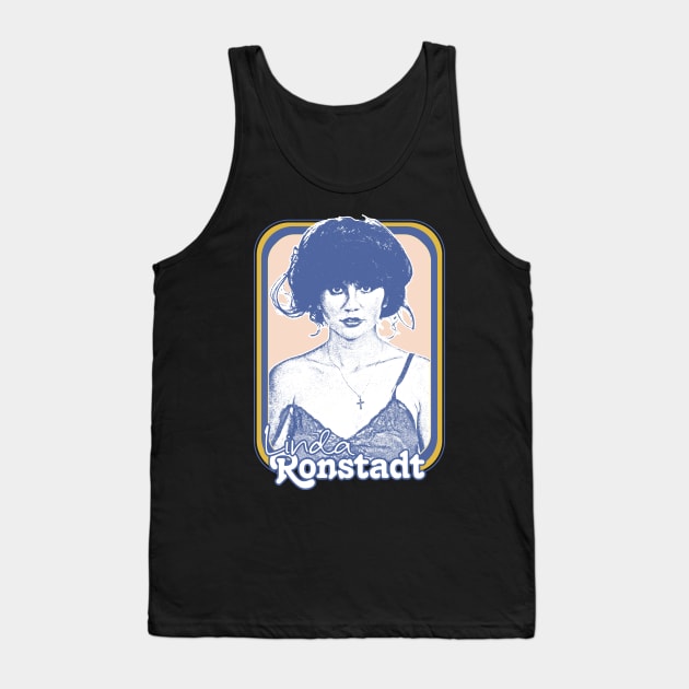 Linda Ronstadt /// Original Retro 1970s Style Fan Art Design Tank Top by DankFutura